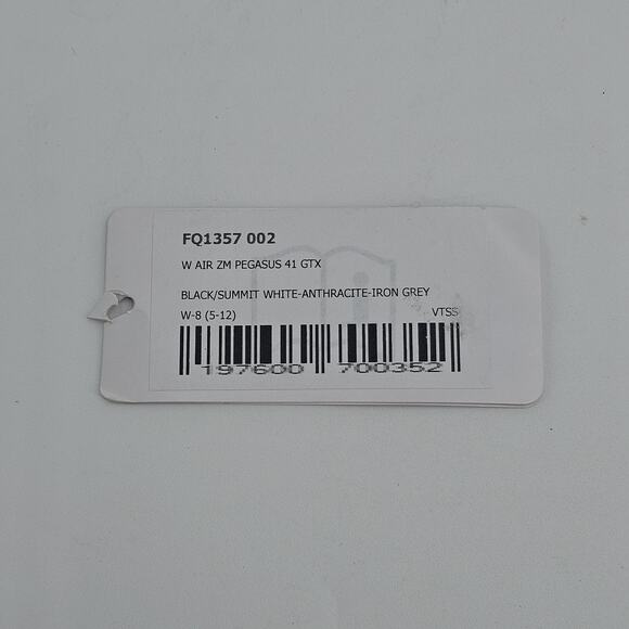 Nike Womens 8 Air Zoom Pegasus 41 GORE-TEX road running shoe Black White Gray - Picture 14 of 14